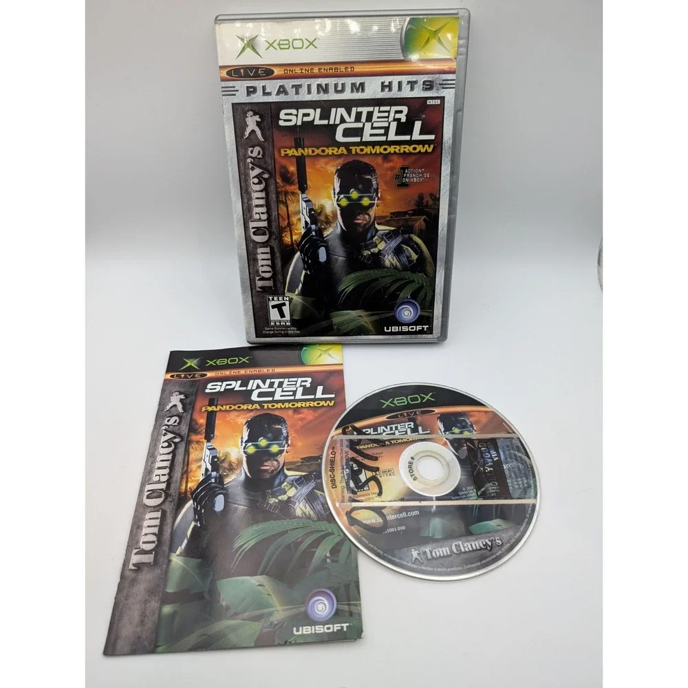 Splinter Cell Pandora Tomorrow (Xbox, 2004) CIB, Very Good Hollywood Video Copy